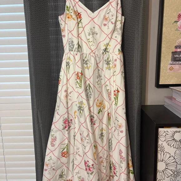 Josie Floral Midi Dress Size S - Picture 2 of 6